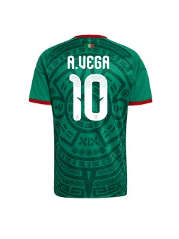 Muži Futbalové oblečenie Mexiko Alexis Vega #10 MS 2026 Krátky Rukáv - Domáci